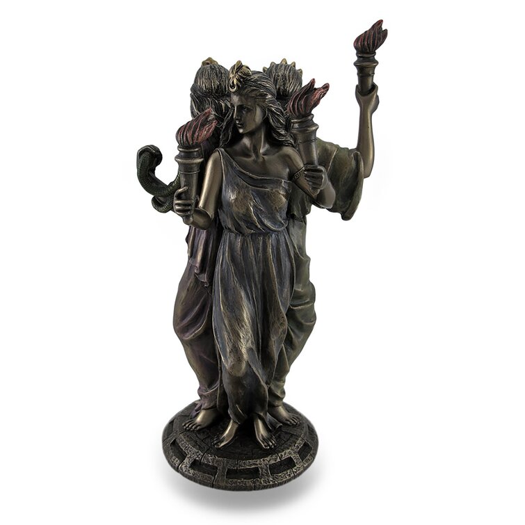 Triple Form Hecate Greek Goddess Of Magic Statue